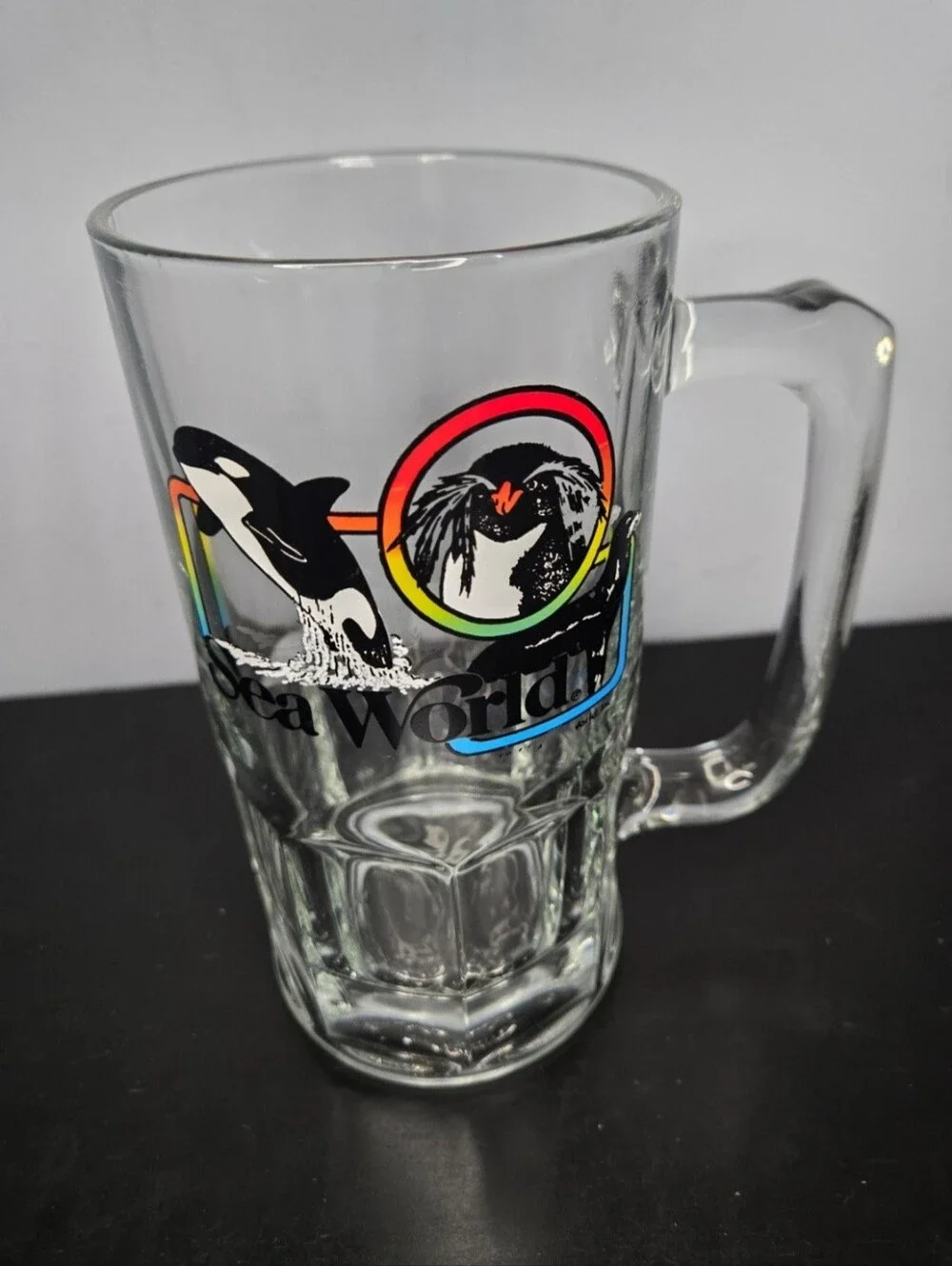 Vintage 1986 Sea World Beer Stein) Mug Humungous 3LB